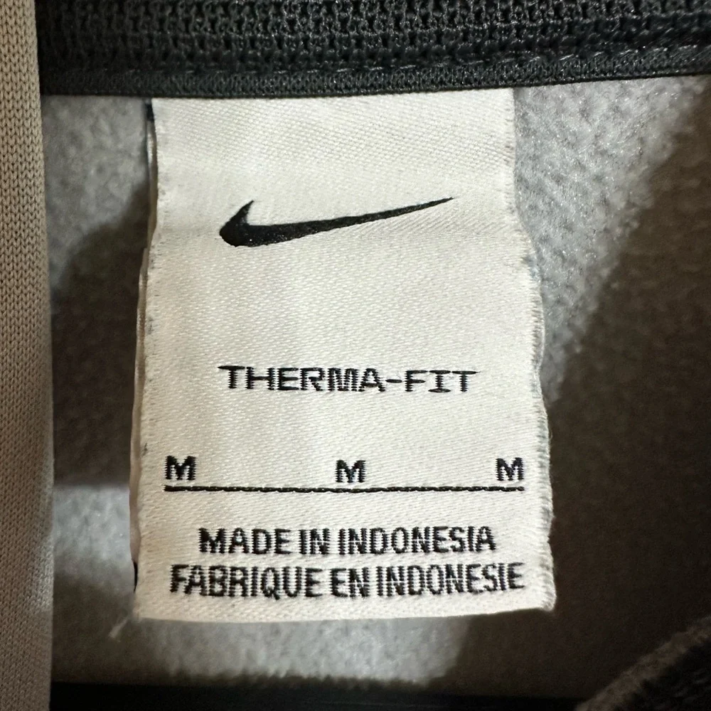 Kids Nike Gray Hoodie with Black Logo